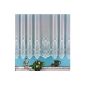 Curtain, curtain, white Store-quality Jacquardstore with transparent upper material and Ribbon, HXB 120 X 300 cm.