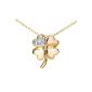 Necklaces - Women - Yellow gold 375/1000 (9 Cts) Gr 0.75 - Diamond (Jewelry)