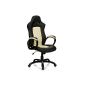 Office chair "Racer Executive", artificial leather, black-beige