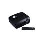 Small Cheap Beamer video projector home theater portable HDMI with Contrast 2000: 1, 800x480 pixels, 2600 ANSI Lume (recast) (Electronics)