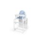 Combi highchair | Pine | White | convertible to chair-table combination (Baby Product)