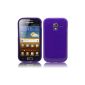 PrimaCase - Purple - Opaque TPU Silicone Case for Samsung Galaxy Ace 2 i8160 (Electronics)