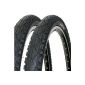 2 x bicycle tires Kenda puncture resistant 26 inch 26x1.95 50-559 K-Shield included 2 x hose with auto valve (Misc.)
