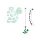 SL Silver navel piercing pregnancy Piercing turtle (jewelry)