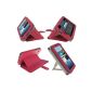 Pink iGadgitz Guardian Triview 'Case PU Leather Case for Samsung Galaxy Tab 2 7.0 P3100 P3110 3G & WiFi Android 4.0 Internet Tablet