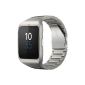 Sony SmartWatch 3 Watch connected with bracelet Silver Metal Android Smartphone (Accessory)