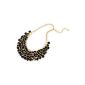 Necklace Statement necklace pearl necklace KetteXXL black / gold (jewelry)