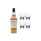 Talisker 10 years Skye Single Malt Scotch Whisky 45.8% 0,7l bottle + 4 quality whiskey tumbler (Wine)