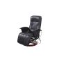 Chair massage chair - leatherette - with integrated heating function - 10 massage points - Remote