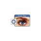 Color contact lenses 90J - ColourVUE Glamour Blue - a glance Intense and Vivid (Health and Beauty)