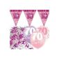 Festive decoration kit Brilliant Rose 70 years with banner flags (Toy)