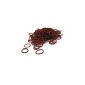ETHAHE 300 Loom Brown Elastic Rubber Bands Bracelet Knitting without Latex with 12 S Hitches (Toy)