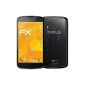 atFoliX FX-Antireflex Screen Protector for Google Nexus 4 (LG) (3 pieces) - with front and back!  Anti-glare screen protection!  (Electronic devices)