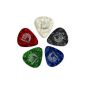 Planet Waves 1CAP4-10 Picks Pearl Celluloid Assortments Pearl (red, green, blue, black, white) Standard Shape in medium (electronic)