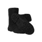 Sheepskin boots black (Textiles)