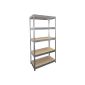 Heavy duty shelf Variado 5 levels 180 x 90 x 60 cm, 175 kg per shelf