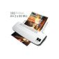 A4 Laminator Zoomyo DA 4125 + 100 laminating 2 x 80 mic for use at home or in the office.  (Office Supplies & Stationery)