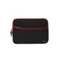EveCase Universal Case Black and Red with zipper and padded / quilted bubble + Microfibre cloth - for tablets, laptops, Chromebook 11.6 -12.5 inch Ultrabook like Apple Macbook Air 11, Microsoft Surface Pro 3, HP Pavilion 11 Chromebook Samsung and more (Electronics)