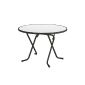 BEST 26528050 shear folding table Primo round, diameter 80 cm, anthracite (garden products)