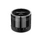 EasyAcc® Portable Mini Speaker Rechargeable Bluetooth Speaker for Smartphones, Tablets, Laptops Ultrabook, with microphone, FM player and function of the card Mico SD-Titanium Black (Electronics)