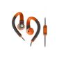 Yurbuds Explore Adventure Line Talk - Earphones with Fixing Loop 1 and Micro Button - Grey / Orange (Sports)