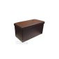MTS Pouf in imitation leather with storage bin