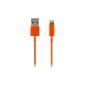 MC24® iPhone 5 / 5S USB 8-pin charger cable / data cable orange (Electronics)