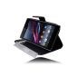 Deluxe Stand Case Cover Black & Portfolio Sony XPERIA Z1 and 3 + PEN FILM OFFERED!  (Electronic devices)