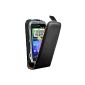 mumbi PREMIUM Leather Flip Case HTC Wildfire S Case Cover (Wireless Phone Accessory)