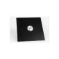 High quality steel bell plate Bochum E1-001, black powdercoated with LED (white)