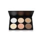 TinkSky 6 Professional Cosmetic Contour Concealer makeup face powder Color Palette in a box