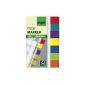 Sigel HN677 PageMarkers Transparent, 280 stripes, red, mint, purple, yellow, blue, green, orange, stripes Size: 50 mm x 12 mm (Office supplies & stationery)