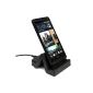 HTC One Hima M9 - DB Dock Docking Station + USB Data Cable + Charger Black (Electronics)