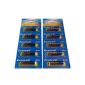 10 x 23A 12V Alkaline Batteries - 2 Blistercards 5 each - MN21, 23A, V23GA, L1028, A23 Markenware Eunicell Sales Germany (Electronics)