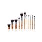 BONBONSOLE® 11 PCS Pro makeup tool set Cosmetic brushes cheeks eye eyeshadow kit pouch (Health and Beauty)