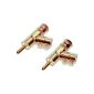 Rembus High End lockable angled banana plugs | gilded | 4 pieces | BS-197 (Electronics)