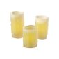 Britesta LED real wax candles with timer and remote control, set of 3 (household goods)