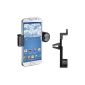 kwmobile®-armed Universal Car Holder for the Samsung Galaxy S4 i9505 / i9506 LTE + in black - mobile phone fits with Case or sleeve in the bracket!  (Electronics)
