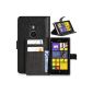 DONZO Wallet Structure Plus Case for Nokia Lumia 925 Black (Electronics)