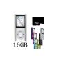 NEW Btopllc Silver MP4 / MP3 Player with 16GB-16GB Micro SD 1.81-inch TFT screen music player, Audio Player, Media Player, Voice Recorder (Electronics)