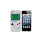 Obidi - 3D Gameboy Silicone Case / Cover for Apple iPhone 5S / Apple iPhone 5 - White (Wireless Phone Accessory)