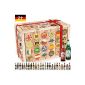 Beer gift with 24 different bottles: Weihenstephaner + Meissner Rubin + Ditmar shear Urtyp + Trierer Löwenbräu & more ... A great gift for men.  Bierset + gift, beers from all over Germany.  Christmas - incl. With 24 beers in bottle deposit.  German beer gift (Food & Beverage)