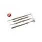 4p Dental Set Dental Cleaning Dental Care probe stainless steel tool tooth scratches (Personal Care)