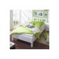 Pharao24 bed Martinique in White Width 101 cm Bed 90x200