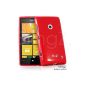 TheBlingZ.® Phone Case Silicone TPU Gel Case Cover Cases Case for Nokia Lumia 520 - Red