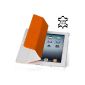 Goodstyle Couverture Case pocket from the finest leather for Apple iPad 2 with Smart Cover Function in white (grain leather)