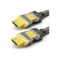 LCS - CRONOS - 1.5M - Ultra HD 4K - New version HDMI cable 2.0 / 1.4a compatible - Triple shielding - 3D - ARC - CEC - 1080p / 2160p (Electronics)