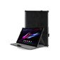 Sony Xperia Tablet Z2 iHarbort® Cover - case Premium Leather Case Cover with Stand for Sony Xperia Tablet Z2, with sleep / wake function (Xperia Tablet Z2, II-Black) (Electronics)