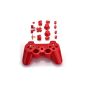 SODIAL (R) Replacement Case Cover Red for PS3 Wireless (Video Game)
