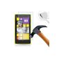 Lusee® Nokia Lumia 1020 Screen Protector Film Tempered Glass ULTRA STRENGTH INDEX 9H Hardness High transparency (harder than a knife) - it is sold with a cleaning cloth and isopropilique alcohol (Wireless Phone Accessory)